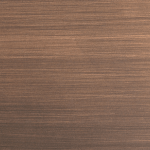 Fine, linear brushed copper finish with subtle brush marks and a satin-like sheen, featuring a warm, reddish-copper hue.