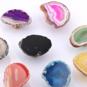 AS-0221 | ลูกบิดหินอาเกตธรรมชาติ