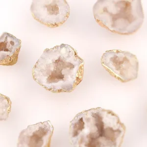 AS-0229 | มือจับคริสตัลธรรมชาติ หรูหรา ฐานทองเหลืองแท้