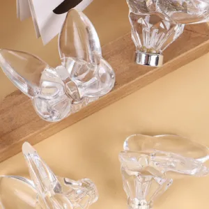 AS-0210 | ปุ่มจับคริสตัลทรงผีเสื้อ