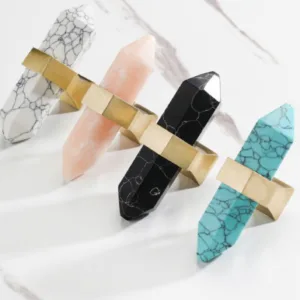 AS-0036 | มือจับเฟอร์นิเจอร์หินอ่อน+ทองเหลือง