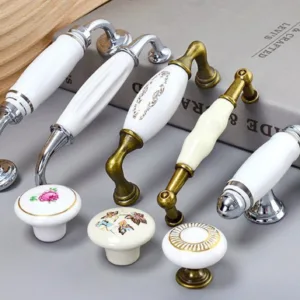 C-1008 Series มือจับเซรามิกลายพิมพ์ หรูหราสำหรับตู้และเฟอร์นิเจอร์