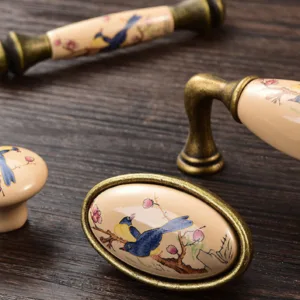 C-1023 Series | มือจับเฟอร์นิเจอร์เซรามิกลาย Rich Bird