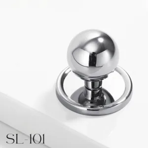 SL-101 | ปุ่มจับห่วงทรงบอล โครเมียมเงา