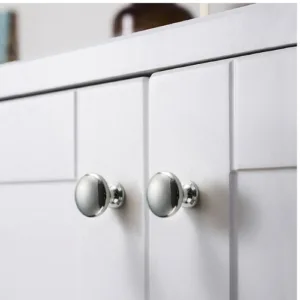 SL-158 | ปุ่มจับเฟอร์นิเจอร์ทรงกลมคลาสสิก สีเงินเงา