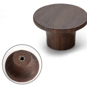 RG–0013 มือจับเฟอร์นิเจอร์ทรงกลม ไม้วอลนัท