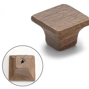 RG–0014 มือจับไม้วอลนัท ทรงสี่เหลี่ยม