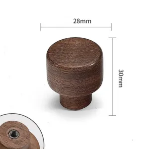 RG–0019 มือจับไม้วอลนัท ปุ่มจับตู้สไตล์มินิมอล