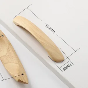 RG–0144 มือจับไม้ยางพาราทรงโค้งยาว