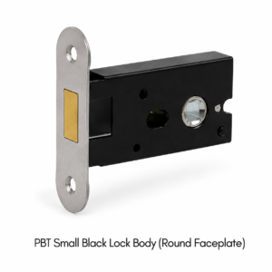 PBT-SB Round Faceplate ตลับล็อกสีดำขนาดเล็ก เพลทโค้งมน